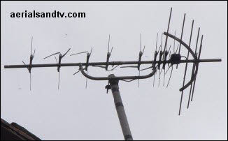 It`s only a high gain aerial if it`s not bent to buggary......